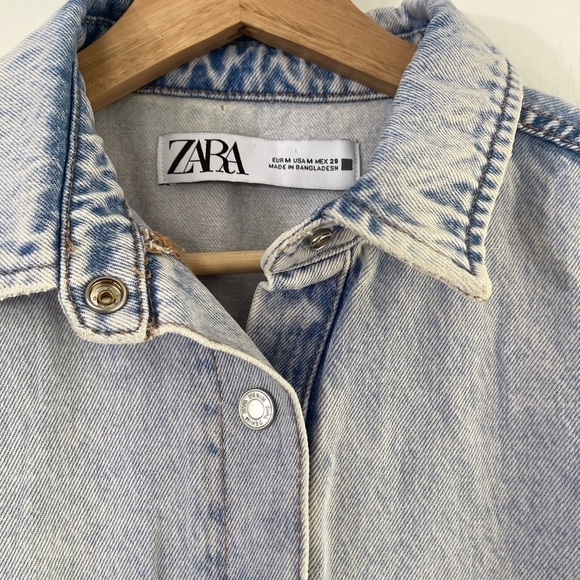 Zara Short Denim Romper - M - Picture 3 of 5